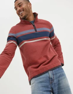 Men FatFace View All|Airlie Chest Stripe Sweatshirt