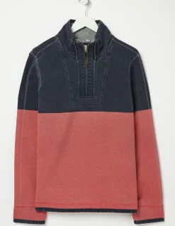 Men FatFace Sweatshirts & Hoodies|Airlie Colour Block Sweatshirt