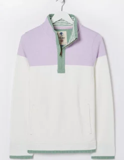 Women FatFace Sweatshirts & Hoodies|Airlie Colour Block Sweat
