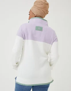 Women FatFace Sweatshirts & Hoodies|Airlie Colour Block Sweat