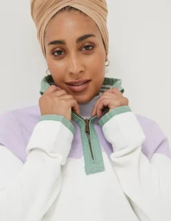 Women FatFace Sweatshirts & Hoodies|Airlie Colour Block Sweat