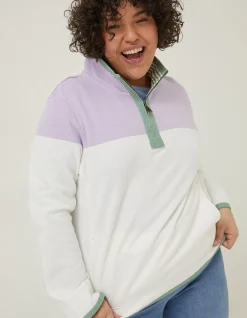 Women FatFace Sweatshirts & Hoodies|Airlie Colour Block Sweat