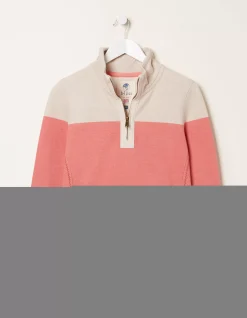 Women FatFace Sweatshirts & Hoodies|Airlie Colour Block Sweat