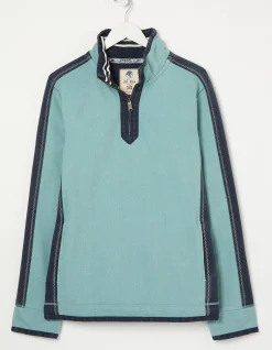 Men FatFace Sweatshirts & Hoodies|Airlie Cuff Stripe Pocket Sweat