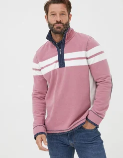 Men FatFace View All|Airlie Multi Chest Stripe Sweatshirt