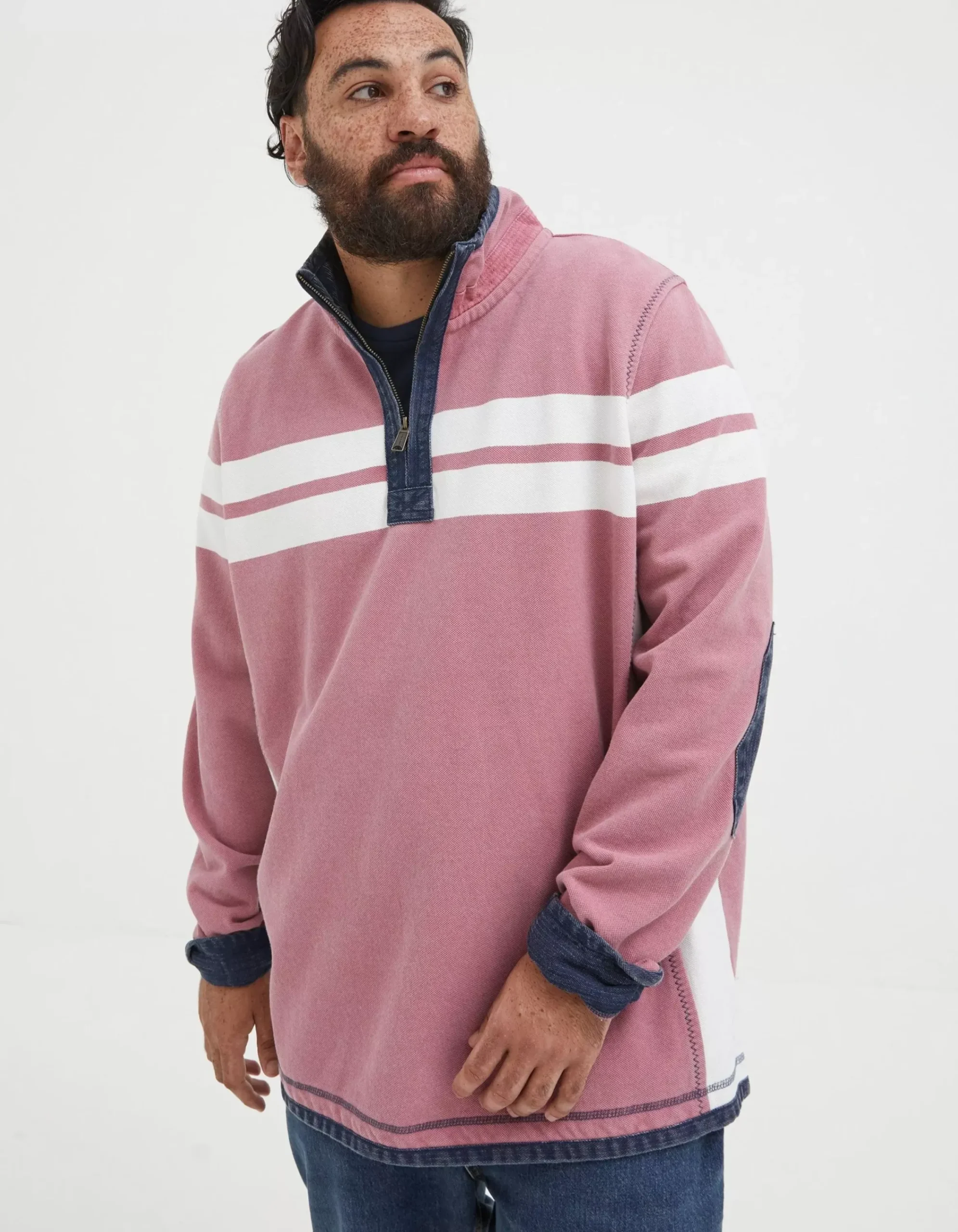 Men FatFace View All|Airlie Multi Chest Stripe Sweatshirt