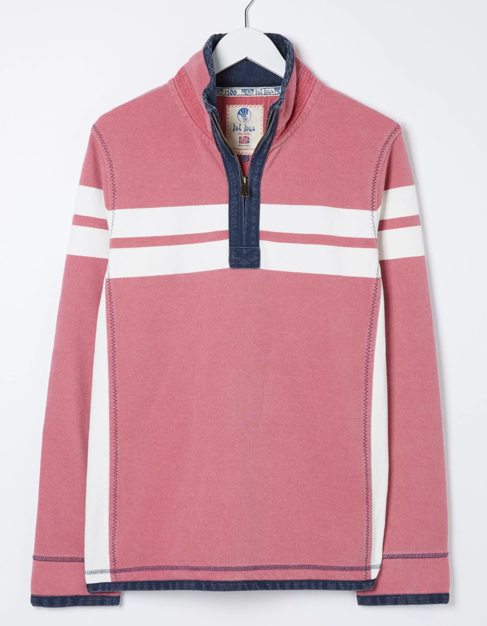 Men FatFace View All|Airlie Multi Chest Stripe Sweatshirt