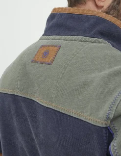 Men FatFace View All|Airlie Panel Contrast Sweatshirt