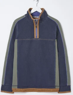 Men FatFace View All|Airlie Panel Contrast Sweatshirt