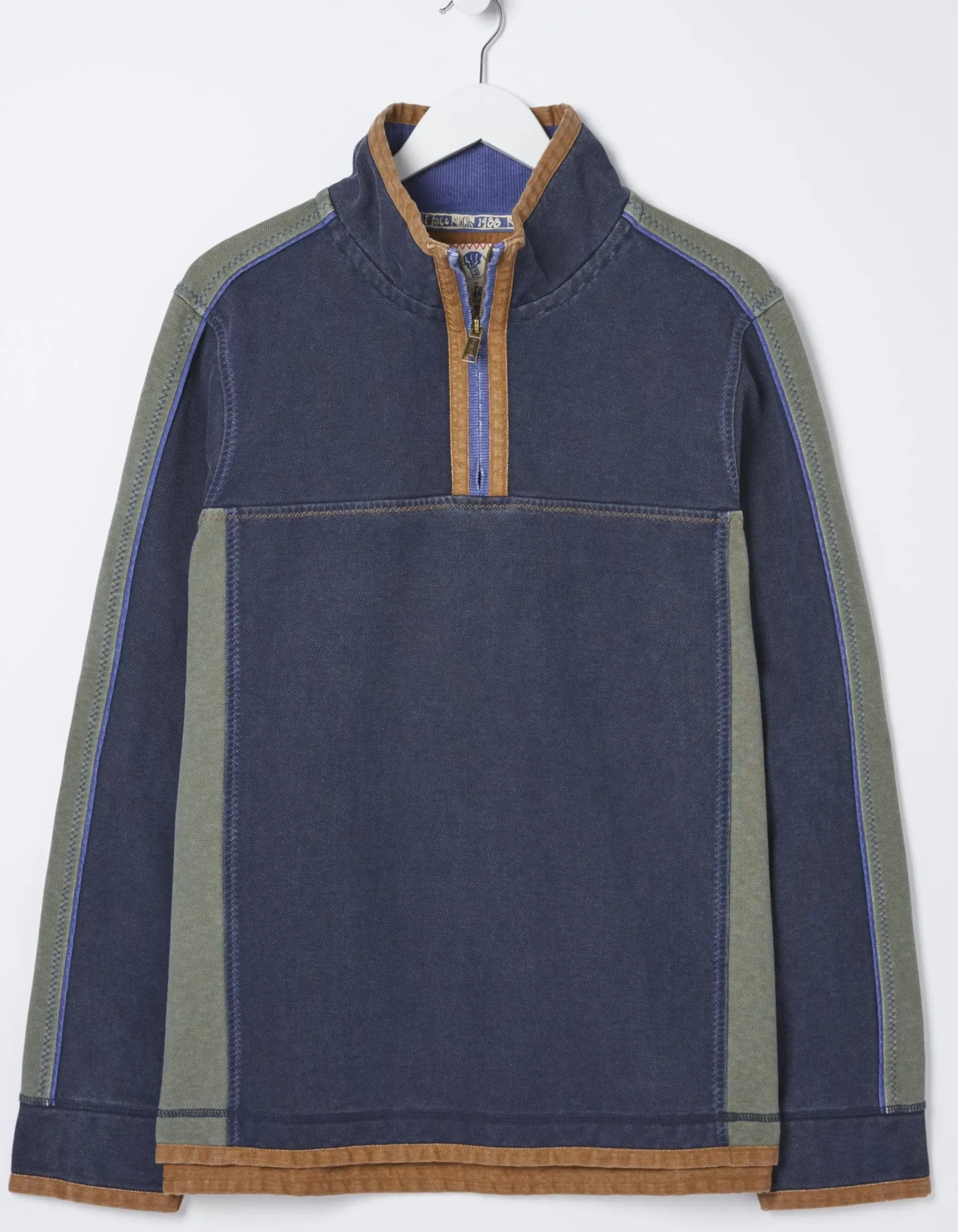 Men FatFace View All|Airlie Panel Contrast Sweatshirt