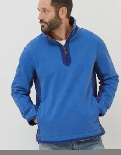 Men FatFace Sweatshirts & Hoodies|Airlie Pocket Panel Sweatshirt
