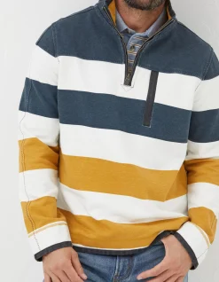 Men FatFace View All|Airlie Rugby Stripe Sweatshirt