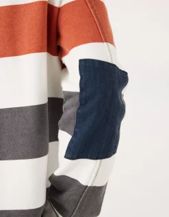 Men FatFace Sweatshirts & Hoodies|Airlie Rugby Stripe Sweat