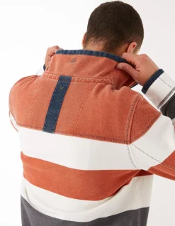 Men FatFace Sweatshirts & Hoodies|Airlie Rugby Stripe Sweat