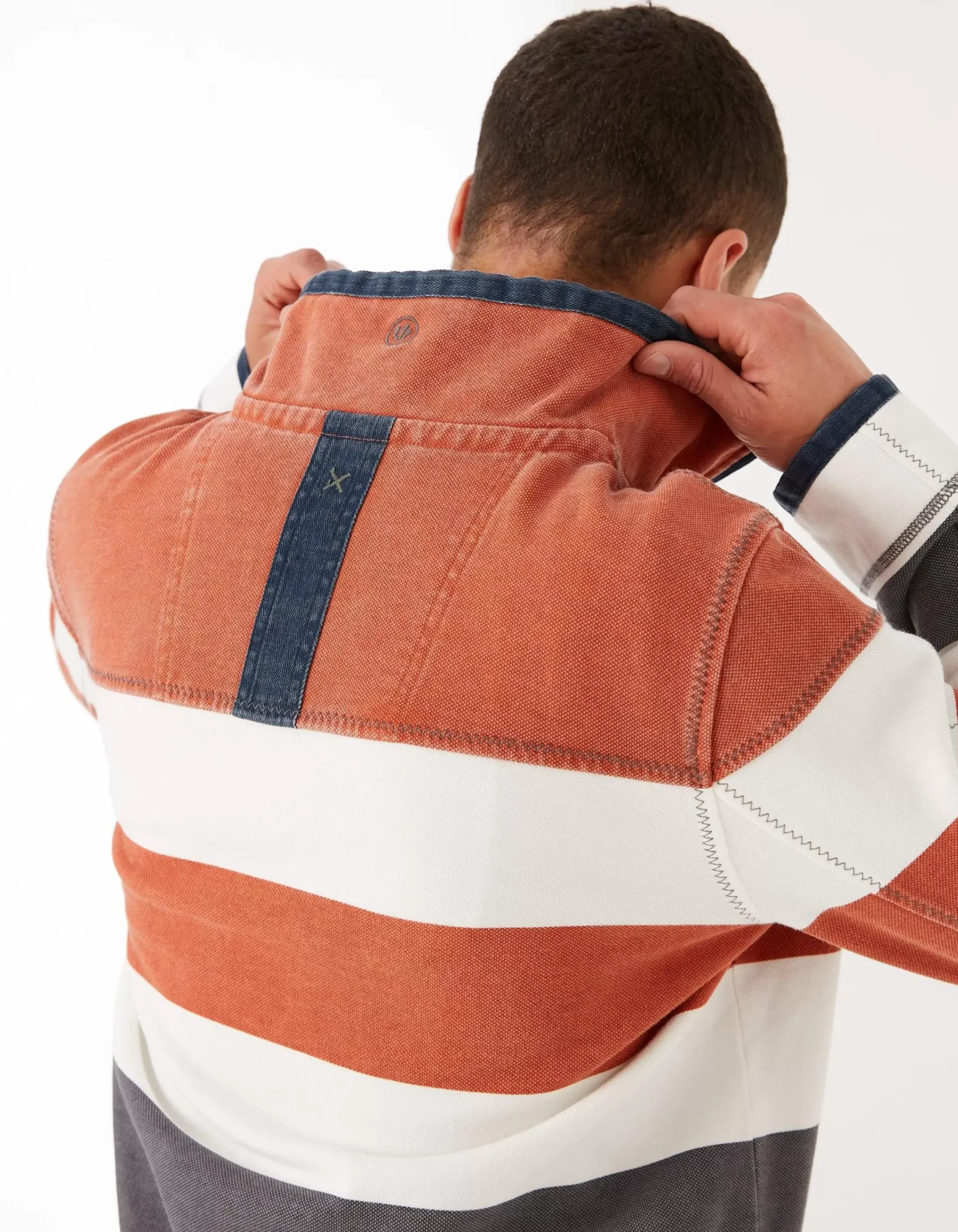 Men FatFace Sweatshirts & Hoodies|Airlie Rugby Stripe Sweat