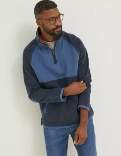 Men FatFace Sweatshirts & Hoodies|Airlie Tonal Pocket Sweatshirt