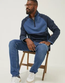 Men FatFace Sweatshirts & Hoodies|Airlie Tonal Pocket Sweatshirt
