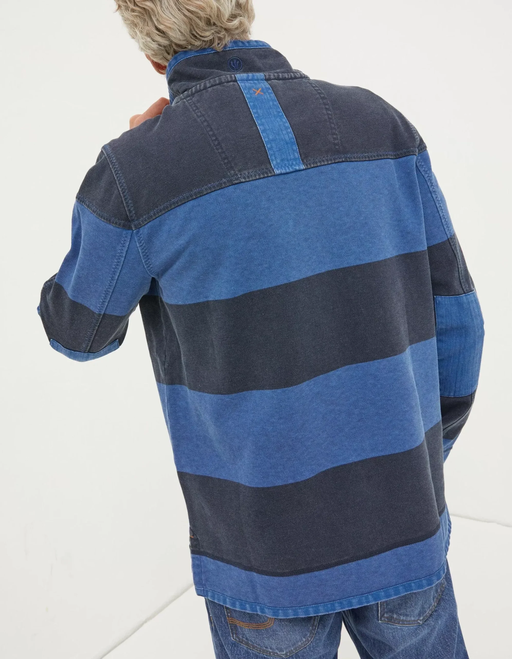 Men FatFace Sweatshirts & Hoodies|Airlie Tonal Stripe Sweatshirt