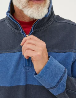 Men FatFace Sweatshirts & Hoodies|Airlie Tonal Stripe Sweatshirt