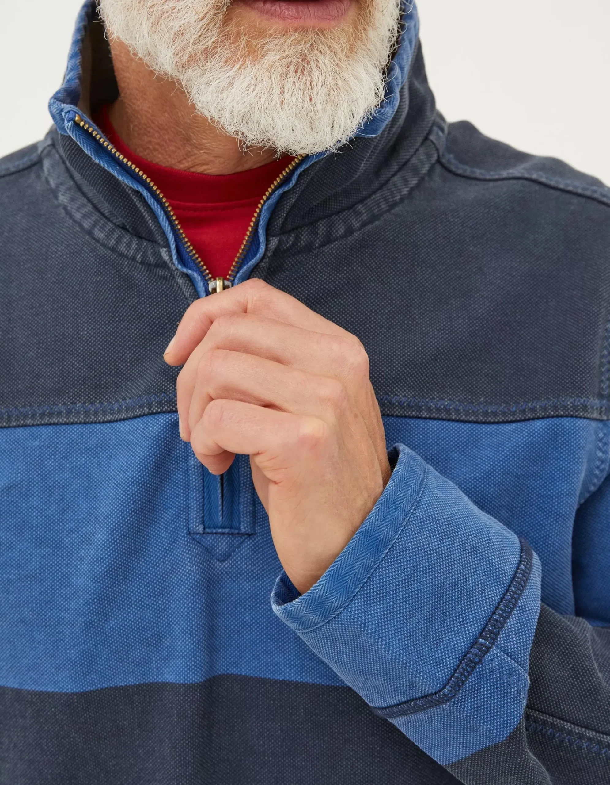 Men FatFace Sweatshirts & Hoodies|Airlie Tonal Stripe Sweatshirt