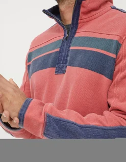 Men FatFace Sweatshirts & Hoodies|Airlie Yoke Stripe Sweatshirt