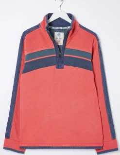 Men FatFace Sweatshirts & Hoodies|Airlie Yoke Stripe Sweatshirt