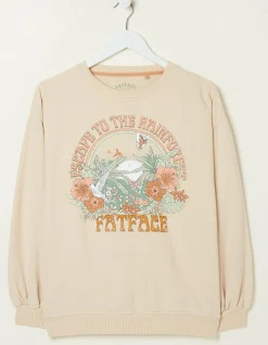 Women FatFace Sweatshirts & Hoodies|Alex Rainforest Crew Sweatshirt