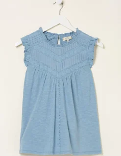 Women FatFace Tops & T-Shirts|Ali Frill Sleeve Top