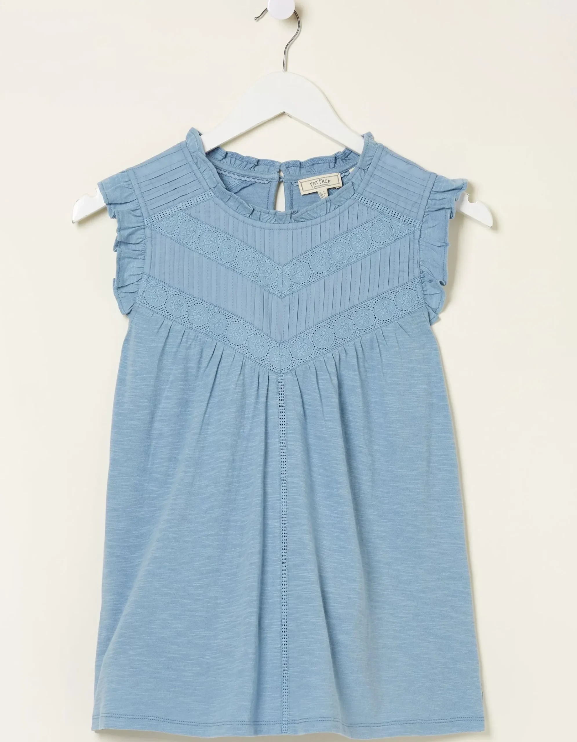 Women FatFace Tops & T-Shirts|Ali Frill Sleeve Top