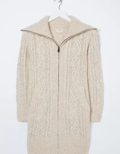 Women FatFace View All|Alicia Collar Cable Knit Cardigan