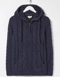 Women FatFace Knitwear|Alicia Zip Through Hoodie