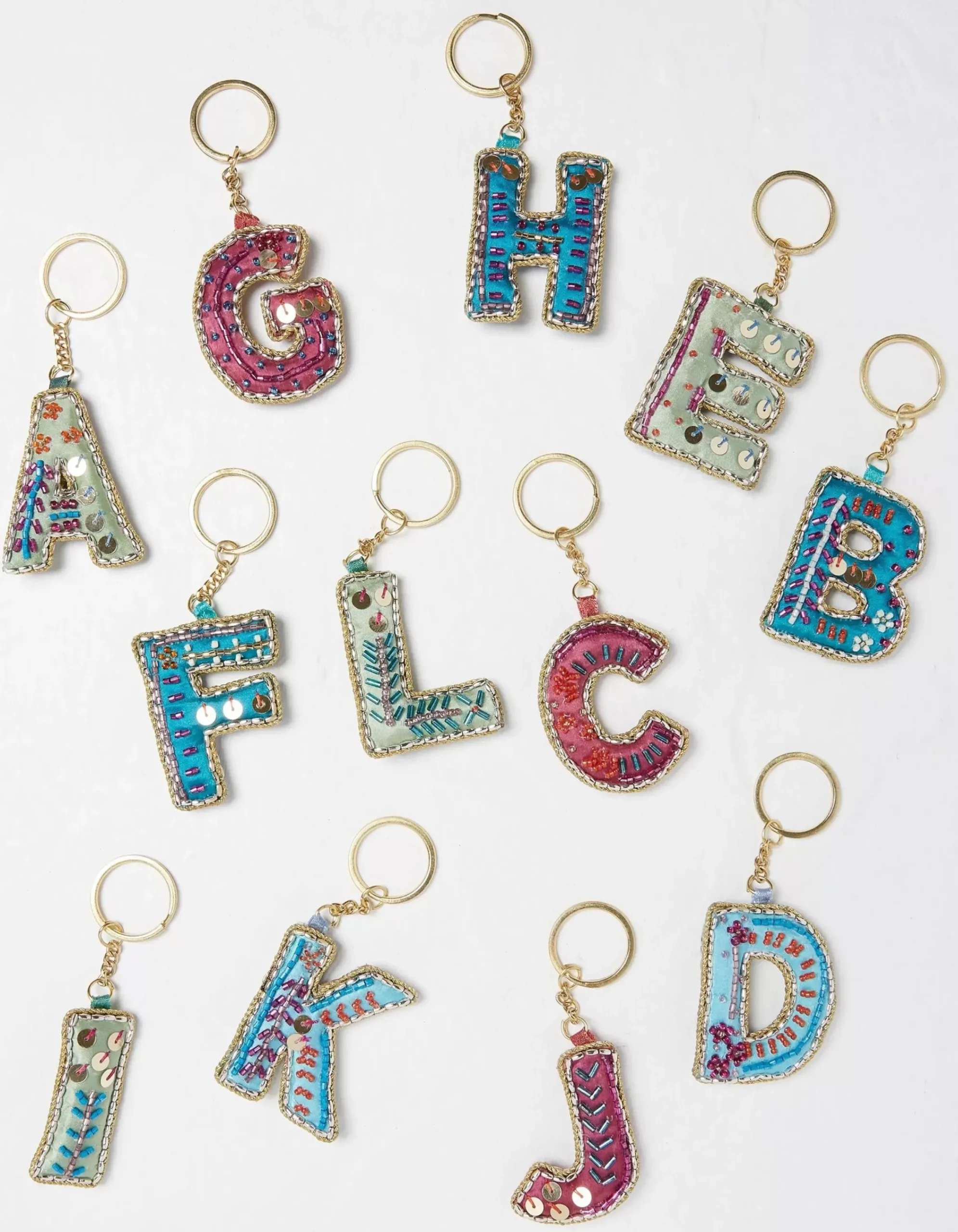 Gifts FatFace View All|Alphabet Beaded Keyring A-L