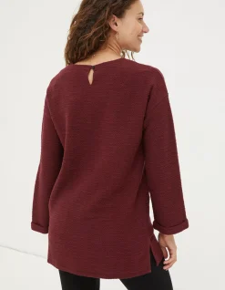 Women FatFace Sweatshirts & Hoodies|Amari Textured Tunic