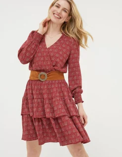Women FatFace Dresses|Amba Craft Geo Jersey Dress