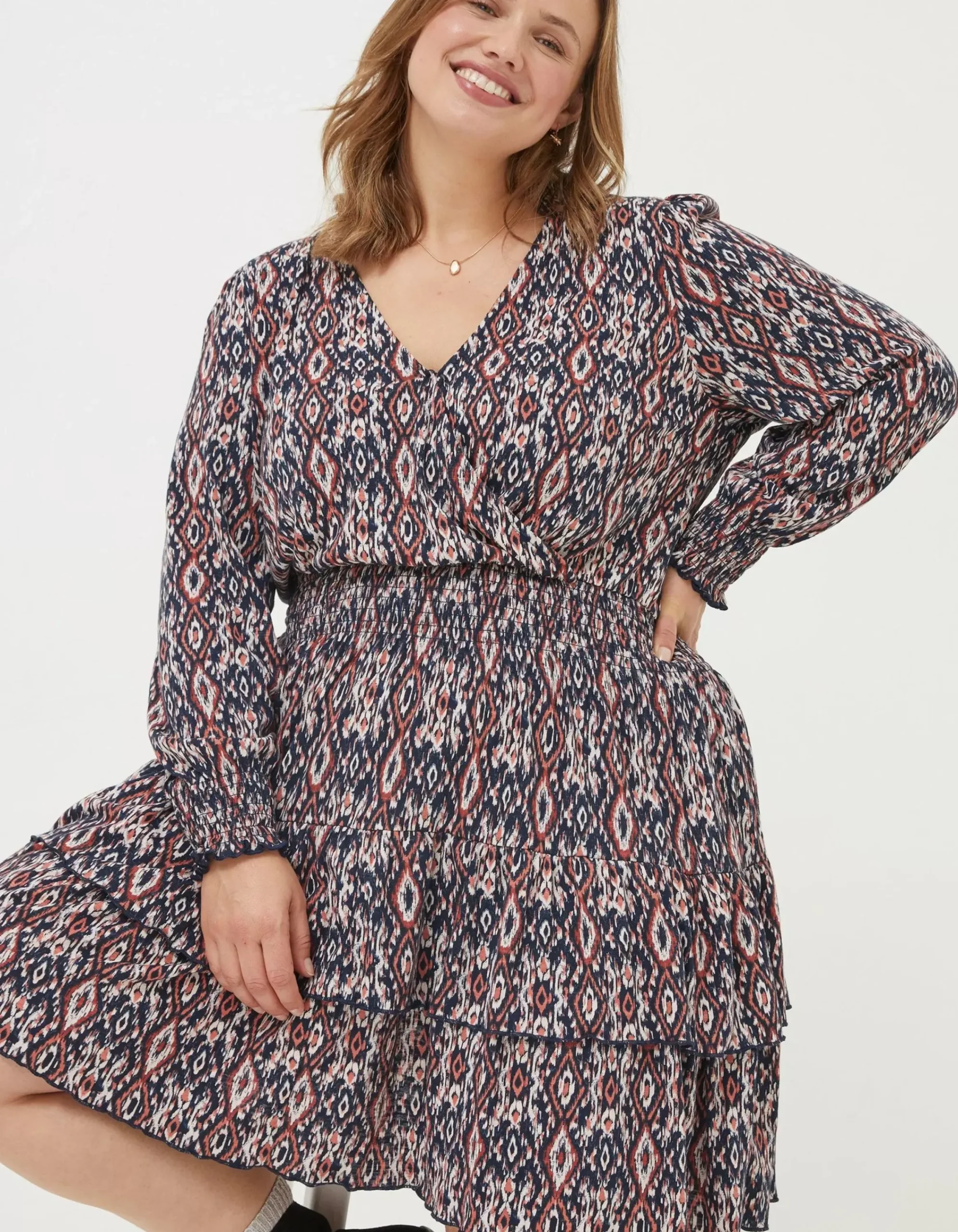 Women FatFace View All|Amba Ikat Geo Dress