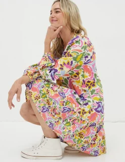 Women FatFace View All|Amy Art Floral Tunic Dress