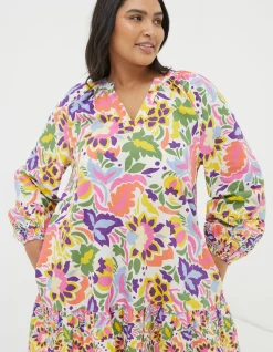 Women FatFace View All|Amy Art Floral Tunic Dress