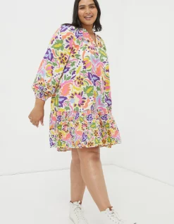 Women FatFace View All|Amy Art Floral Tunic Dress