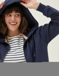 Women FatFace Sweatshirts & Hoodies|Amy Zip Through Hoodie
