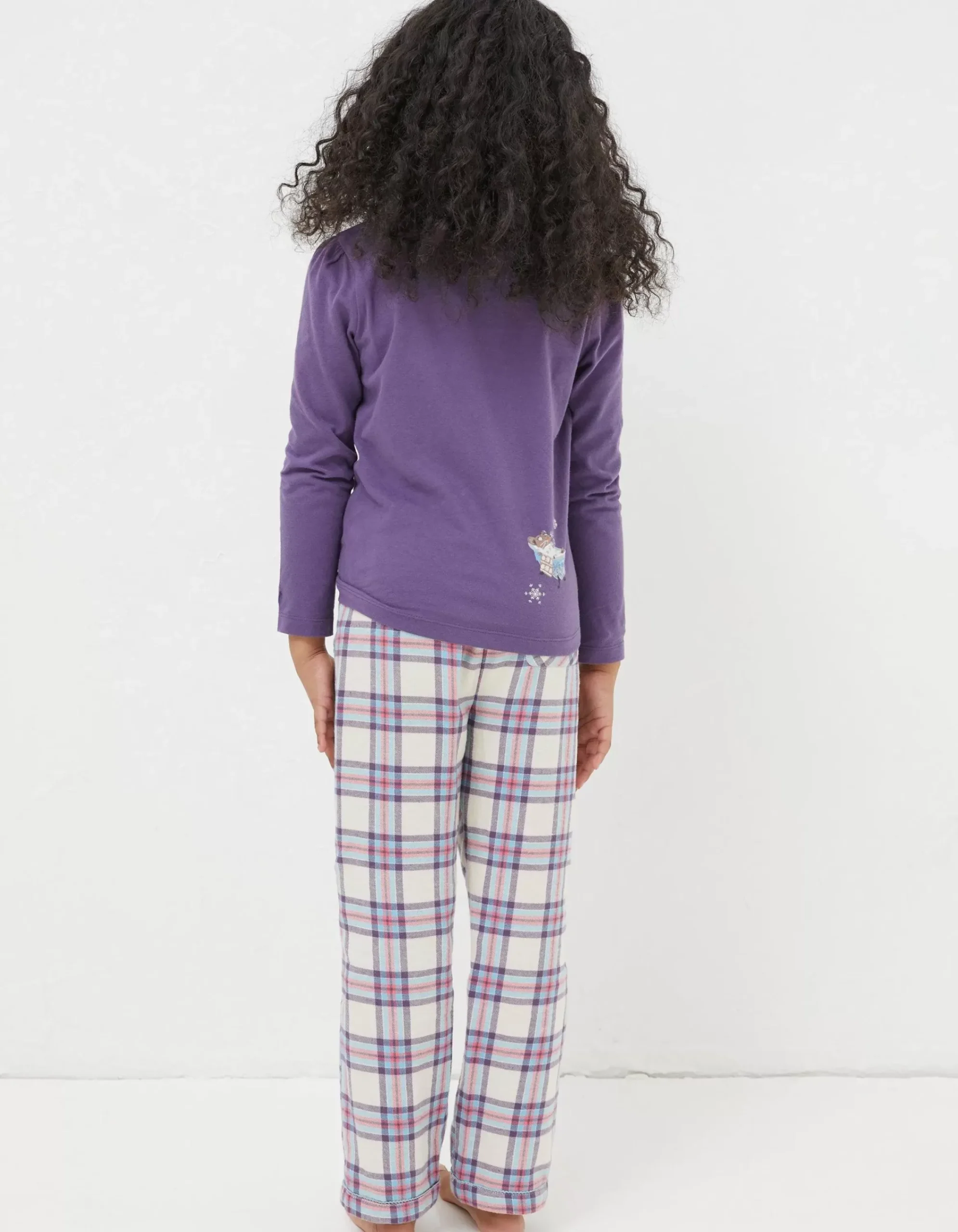 Girls FatFace View All|Animal Check Pyjama Set