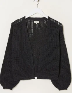 Women FatFace Knitwear|Anna Crochet Cardigan