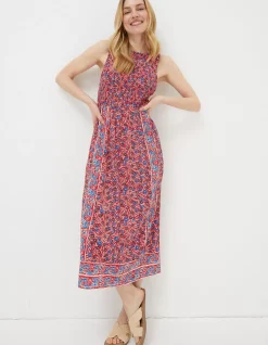 Women FatFace Dresses|Anna Meadow Midi Dress