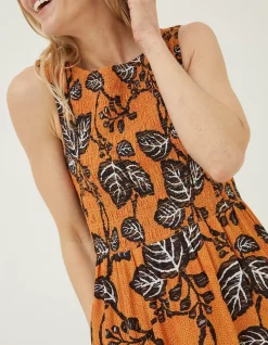 Women FatFace Dresses|Anna Vine Floral Midi Dress
