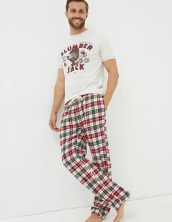 Men FatFace View All|Argyll Checked Pyjama Bottoms