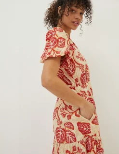 Women FatFace Dresses|Aubrey Vine Floral Maxi Dress