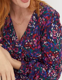 Women FatFace Tops & T-Shirts|Aurelia Abstract Marks Tunic
