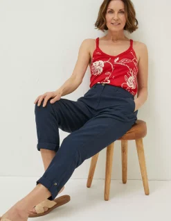 Women FatFace Trousers & Leggings|Austell Linen Blend Jogger