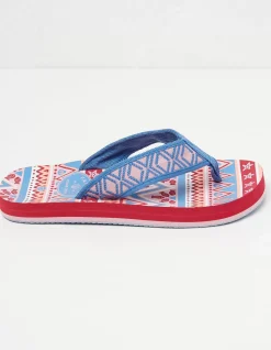 Girls FatFace View All|Aztec Flip Flops