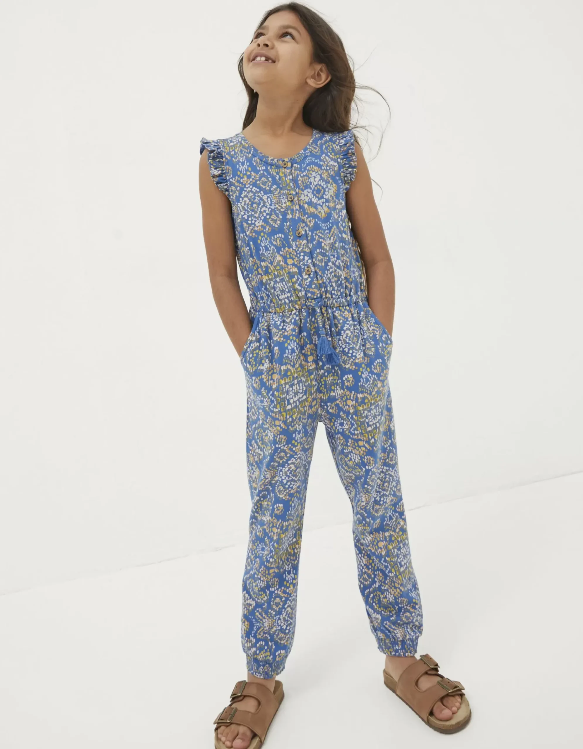 Girls FatFace View All|Aztec Printed Jumpsuit