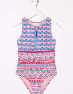 Girls FatFace View All|Aztec Swimsuit